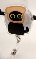 Funny Cat Badge Reel Purr-fect for Your Shift